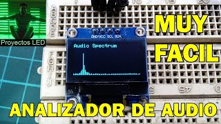 No puede ser mas Facil Analizador de espectro de audio para arduino [upl. by Rex]