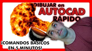 ▶ Cómo DIBUJAR en AUTOCAD para PRINCIPIANTES desde CERO RÁPIDO 🤪 ¡SOLO 5 MINUTOS ✅ [upl. by Peg]