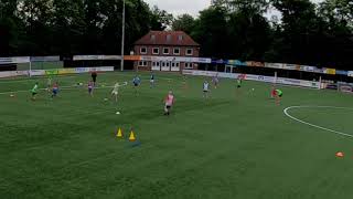 Fussballtraining Spielform  3 gegen 3 plus 1 mit Wechsel [upl. by Karame]