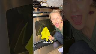 How To Clean Between Glass On Oven Door 🤯 cleaninghacks [upl. by Limaa173]