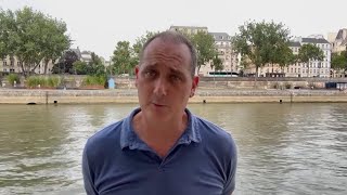 The challenge of capturing triathlon swim in the Seine at Paris Olympics AP photographer explains [upl. by Spoor]