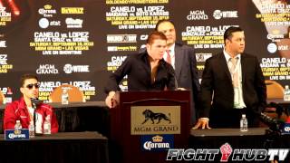 Saul Canelo Alvarez vs Josesito Lopez full post fight press conference full HD [upl. by Ahsinnod]