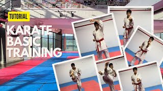 KARATE BASIC TRAINING  FULL TUTORING [upl. by Alvis673]