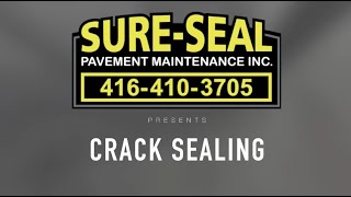 SureSeal Presents Crack Sealing [upl. by Nohtiek]