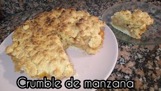 Crumble de manzana 🍏 SUPER FÁCIL Y EXQUISITO [upl. by Najram945]