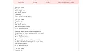 Sesame Street ladybugs picnic remake lyrics [upl. by Nosral]