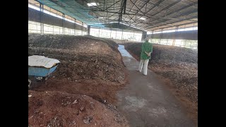 Large Scale Heap Composting  Aerobic method It is efficient effective sustainable [upl. by Anaes105]