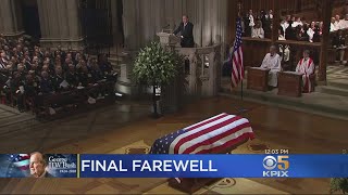 Former President George HW Bush Honored In State Funeral [upl. by Adnofal]