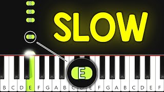 Rush E  EASY Piano Tutorial [upl. by Idnas]