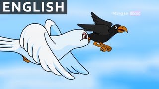 Greedy Crow  Jataka Tales In English  Animation  Cartoon Stories For Kids [upl. by Hernando]