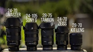 Which Sony 2470mm lens should you buy for FullFrame Buying Guide 2018 [upl. by Cantone]