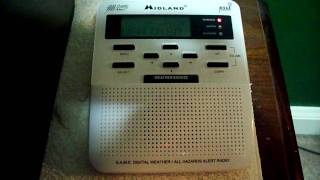 Noaa Weather Radio Severe Thunderstorm Warning [upl. by Dorcia]