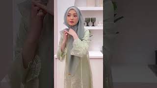 Tutorial hijab cantik hijab segiempat nyaman dan adem hijabstyle hijabers [upl. by Euv]