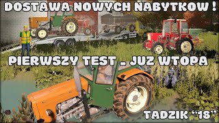 PRZYJECHAŁY NOWE NABYTKI😱UTOPIŁEM CIĄGNIK 😱 Tadzik Gospodarz z Miasta quot18quot 🔥 FS22 [upl. by Urbana642]