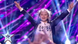 Issy Simpson loves her brother snow much with card trick  Grand Final  Britain’s Got Talent 2017 [upl. by Haughay]