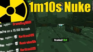 110 Nuke probably my fastest on an alt because my main got hacked and Krunker doesnt care [upl. by Narrat]