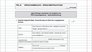 Deutsch Quali Bayern 2022 Musterprüfung 2 Teil B Sprachgebrauch  Sprachbetrachtung amp Rechtschreiben [upl. by Zachary]