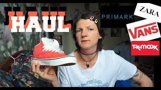 HAUL  PRIMARK TK MAXX VANS [upl. by Nirehtac]