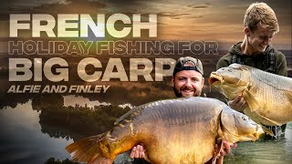 French Holiday Fishing for Big Carp  Alfie and Finley [upl. by Ennovaj]