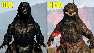 Millennium Godzilla Old vs New Remodel Comparison  Kaiju Universe [upl. by Eirroc]