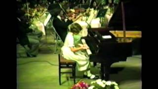 Part 1 The 9 yearold Gabriela Montero plays Haydn D Major piano concerto 1st movement [upl. by Fredela]