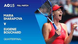 Maria Sharapova v Eugenie Bouchard Full Match  Australian Open 2015 Quarterfinal [upl. by Kanal]