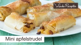 Recept mini apfelstrudel 🍎  LeukeReceptennl [upl. by Omor]