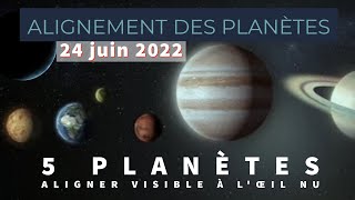 Alignement Des Planètes Juin 2022 🌟 Alignement Planétaire Rarissime Visible à lœil nu Télescope [upl. by Scarrow465]