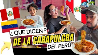 Venezolanos COMIENDO La CARAPULCRA Del Perú [upl. by Nadaha]