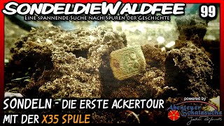 🔴 Die erste Ackertour mit der X35 Spule 🔴 Sondeln Schatzsuche Metal detecting Treasure hunt [upl. by Minardi]