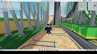 finished coaster plus topple tower in theme park tycoon in roblox [upl. by Imuyam]