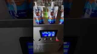 Fully Automatic Spout Pouch Packaging Machine [upl. by Airotciv91]