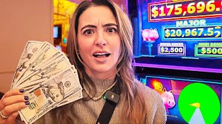 LUCKIEST JACKPOT w No Money Left in Vegas [upl. by Miki]