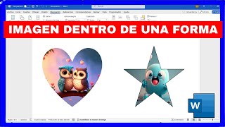 Cómo INSERTAR una IMAGEN DENTRO de una FORMA en WORD [upl. by Somerset626]