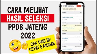 CARA MELIHAT RANKING PPDB ONLINE JATENG 2022 [upl. by Adeline603]