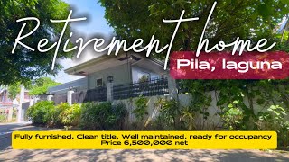 V56824 NEW VIDEO Pila laguna house amp lot fully furnished clean title  retirement home  resthouse [upl. by Ecnarolf726]