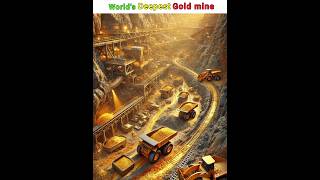 Worlds deepest gold mine  Gold Mine facts  GoldMine shorts [upl. by Emersen]