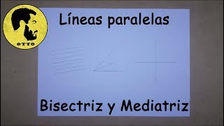 Lineas Paralelas Bisectriz y Mediatriz ¿Cómo se hacen [upl. by Regan335]