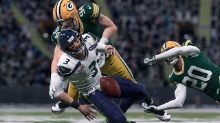 NFL Sunday 112 Seattle Seahawks vs Green Bay Packers Full Game  2020 NFL Playoffs Madden [upl. by Lyrpa]