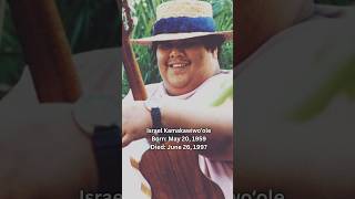 Israel Kamakawiwoʻole Put Hawaii On The Map Through Music🕊️israel hawaiian fy shorts singer [upl. by Naened]