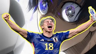 Japan 2  1 Germany Japans REAL World Cup Anime Moment [upl. by Yug]