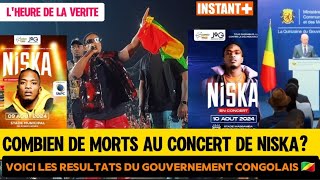 LeBilan Concert Niska au CONGO 🇨🇬 COMBIEN DE MORTS Voici Les Résultats Du Gouvernement 🇨🇬 [upl. by Aicrop218]