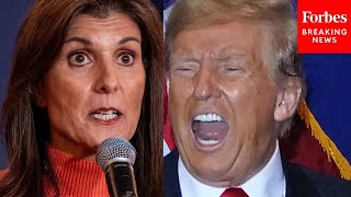 Nikki Haley Reacts To Trump Confusing Her With Nancy Pelosi At New Hampshire Rally [upl. by Photima315]