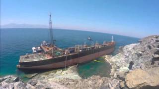 WRECK REMOVAL OPERATION OF MV GOODFAITH ANDROS GREECE 2892015 [upl. by Asiat]