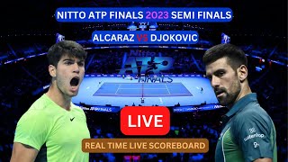 Novak Djokovic Vs Carlos Alcaraz LIVE Score UPDATE Today 2023 Nitto ATP Finals Tennis Semi Finals [upl. by Awra]