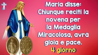 Maria disse Chiunque reciti la novena per la Medaglia Miracolosa vivrà in gioia e pace 4 giorno [upl. by Kovacs]