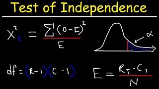 Test of Independence Using ChiSquare Distribution [upl. by Hannad]