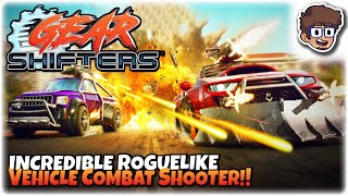 INCREDIBLE ROGUELIKE VEHICLE COMBAT SHOOTER  Lets Try Gearshifters  Gameplay [upl. by Nonnahs]