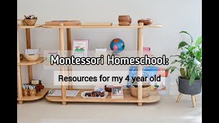 MONTESSORI HOMESCHOOL  Learning Resources for my 4 year old [upl. by Ahsaet]