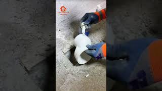 Toilet drain pipe shifting method🛠️qualityplumbingtoiletdraindrainagepipereelsshorts [upl. by Calmas]